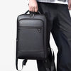 Eleganter Leder-Rucksack Damen/Herren mit USB-Anschluss für Laptop und Alltag, 15,6 Zoll, Schwarz-5
