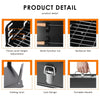 GrillMate Fold – Parrilla de acero plegable para barbacoa móvil y disfrute espontáneo del asado