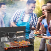 GrillMate Fold – Parrilla de acero plegable para barbacoa móvil y disfrute espontáneo del asado