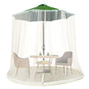MOUSTIQUAIRE ECOSHIELD – Moustiquaire pour parasols jusqu'à 4 m – Réglable et avec fermeture éclair