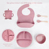 Set in silicone MunchMate – set di apprendimento per bambini in 6 pezzi per un'alimentazione autonoma e senza stress
