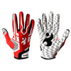 Baseball Batting Gloves High Grip Sports Receiver Glove Protective Non Slip American Football Gloves for Youth and Adult