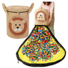 SAC DE RANGEMENT POUR JOUETS EN FEUTRE – Sac de jouets pliable en feutre avec motif animal pour chambre d'enfant et tapis de jeu
