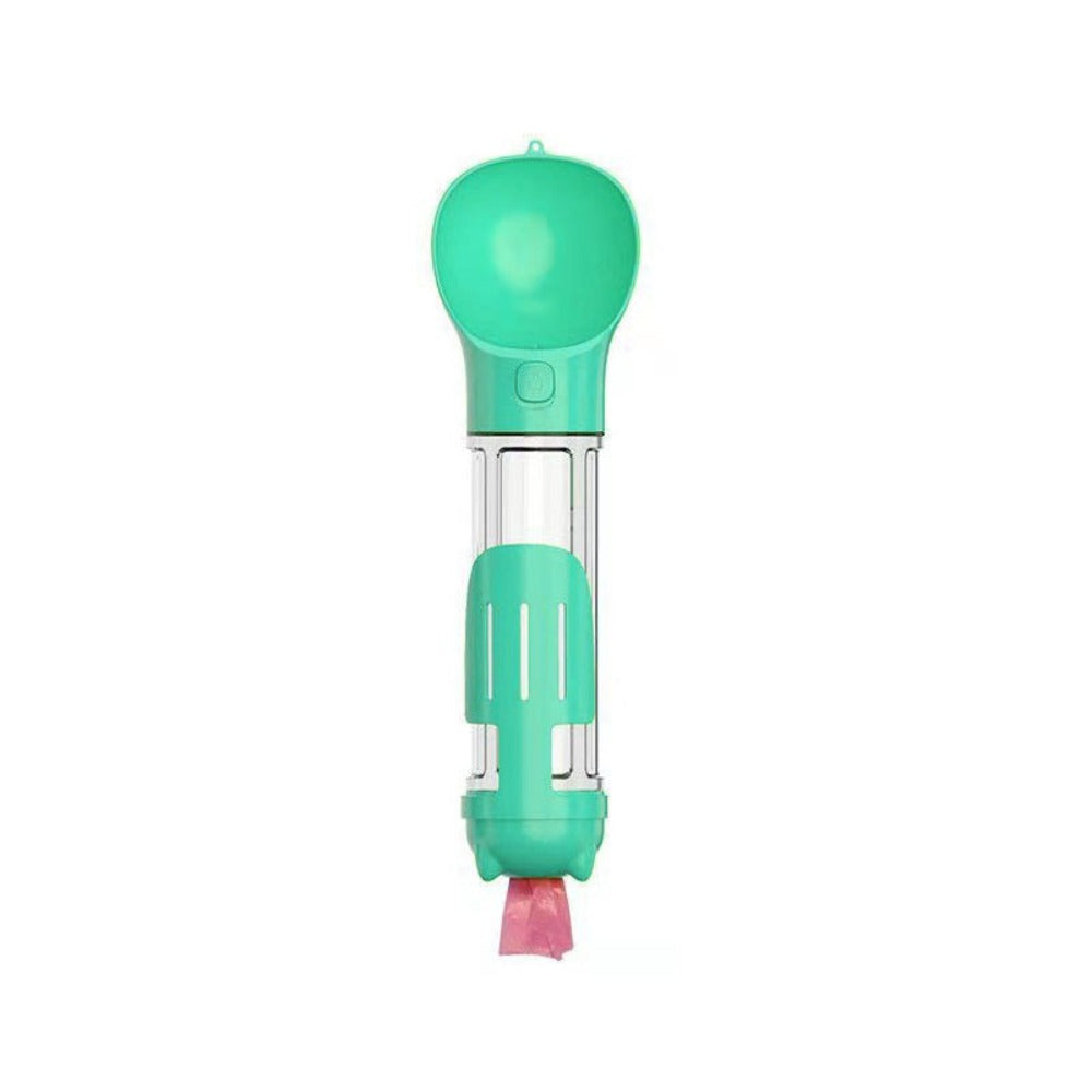 Snackbuddy Pro – 2-in-1 Wasser- & Futterflasche mit Kotbeutelhalter