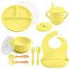 ColorMunch Ensemble Bébé – Ensemble d'apprentissage pour bébé 10 pièces, sans BPA, pour manger en toute autonomie