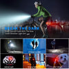 LuminoRide Power Beam – Lampada per bicicletta ultra luminosa con 5000 lumen e batteria da 10000 mAh
