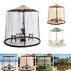 MOUSTIQUAIRE ECOSHIELD – Moustiquaire pour parasols jusqu'à 4 m – Réglable et avec fermeture éclair