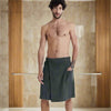 ACCAPPATOIO ASCIUGAMANO PORTATILE – Morbido e versatile asciugamano con tasche per sauna, spiaggia e fitness