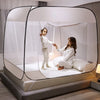 MOUSTIQUAIRE FACILE À SUSPENDRE – Moustiquaire sans installation – Design gris étoilé pour chambre & nuits d'été