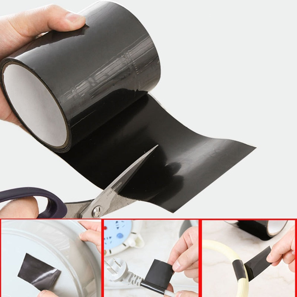 SEALFIX Nastro Riparazione – Nastro Sigillante Autoadesivo per Perdite e Crepe, Resistente all'Acqua e alle Intemperie