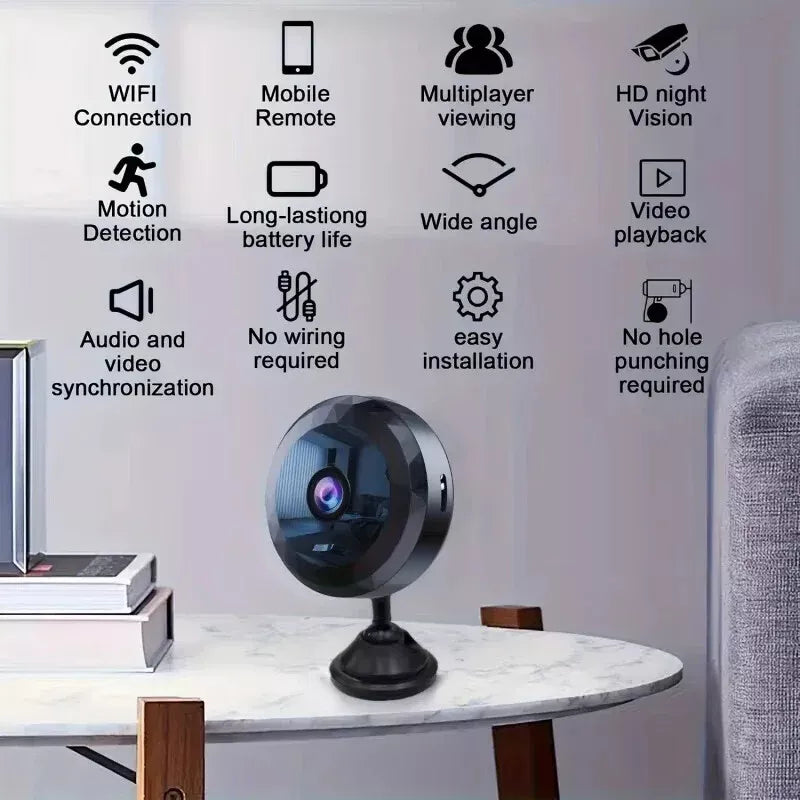 SECURECAM MINI – Mini telecamera WiFi magnetica 1080P HD per sorveglianza discreta