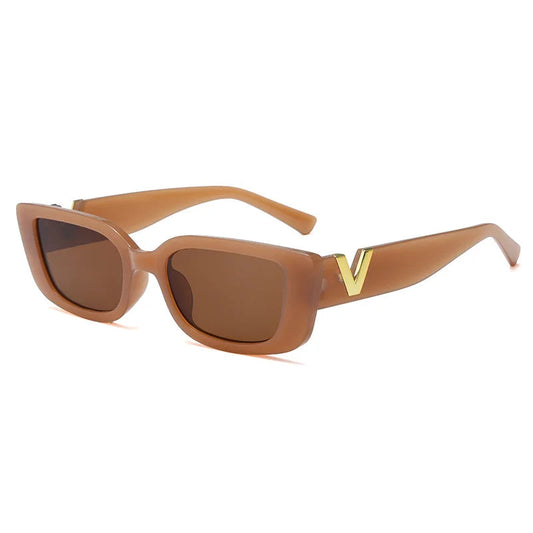 LUXEGLAM – Gafas de sol retro estilo ojo de gato con protección UV400