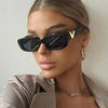 LUXEGLAM – Gafas de sol retro estilo ojo de gato con protección UV400