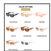 LUXEGLAM – Gafas de sol retro estilo ojo de gato con protección UV400