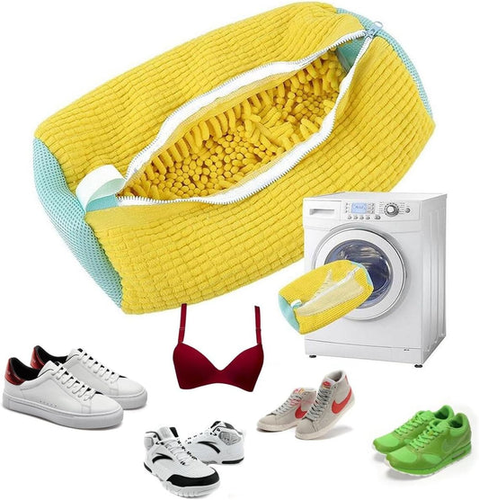 ShoeClean Bag – Waschmaschinenbeutel mit Borsten für saubere & formstabile Schuhe