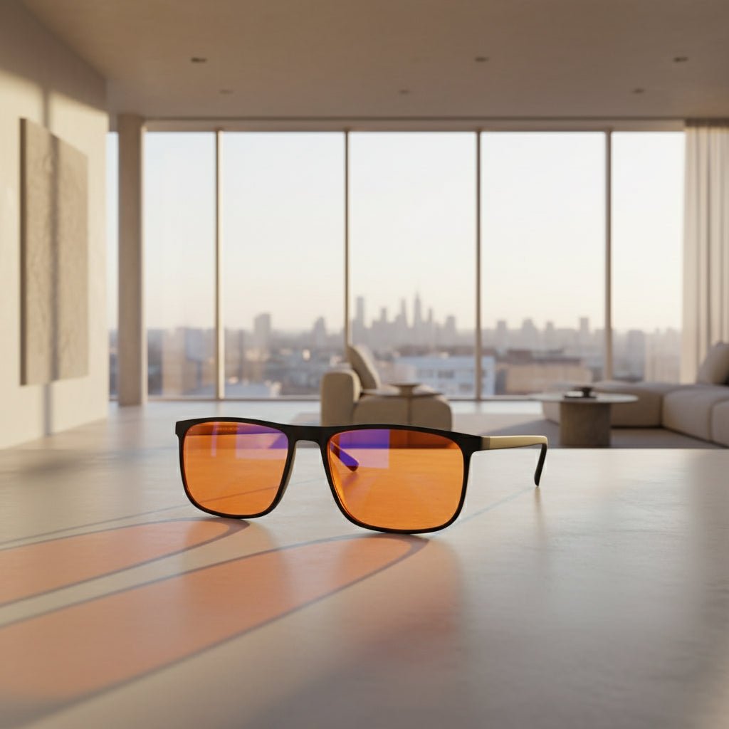 SLEEPSAVIOR PRO – Rotlichtfilterbrille mit Blau- und Grünlichtfilter für tiefen Schlaf 0