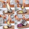 SLICEWISE – Cortador de cocina versátil con 4 cuchillas de acero inoxidable