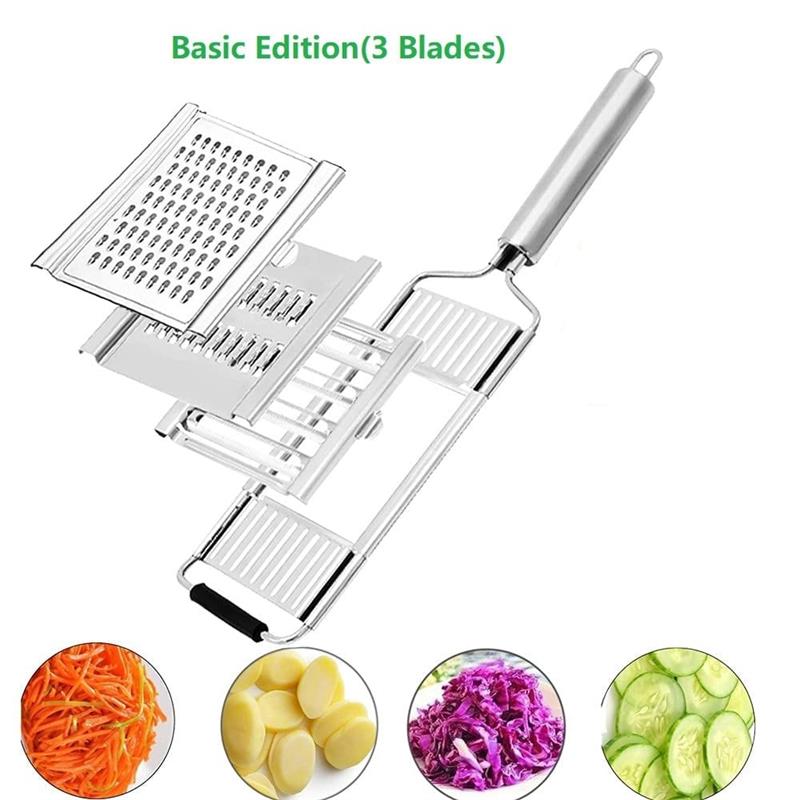 SLICEWISE – Cortador de cocina versátil con 4 cuchillas de acero inoxidable