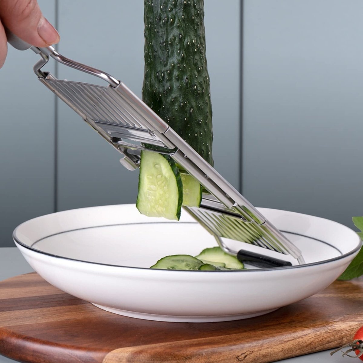 SLICEWISE – Cortador de cocina versátil con 4 cuchillas de acero inoxidable