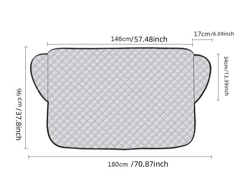 SNOWVEX – Universell passender Windschutzscheibenschutz für winterliche Bedingungen 6