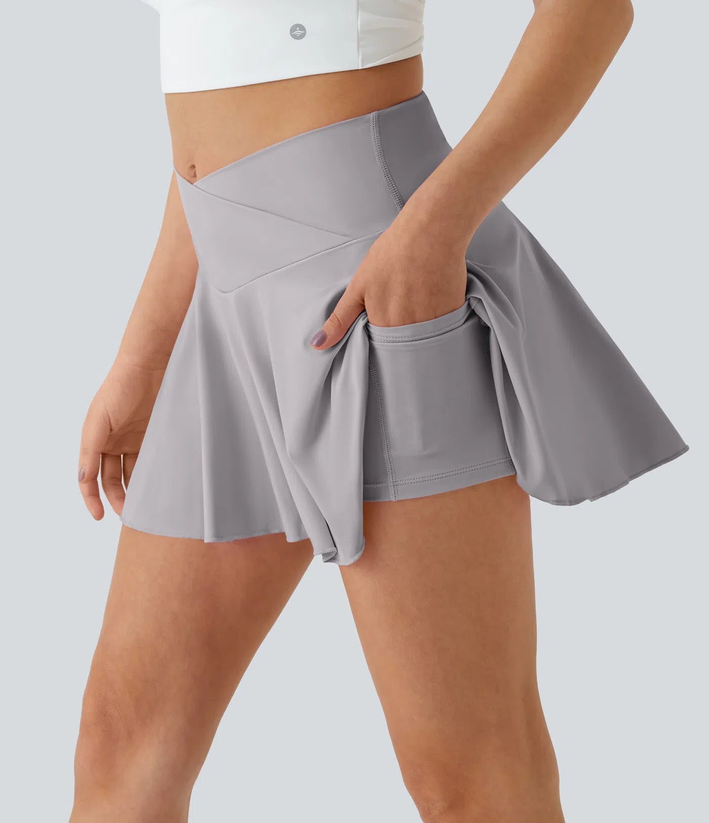 Falda SOFTLYZERO – Falda de tenis ultraligera con cinturilla cruzada y pantalones cortos integrados