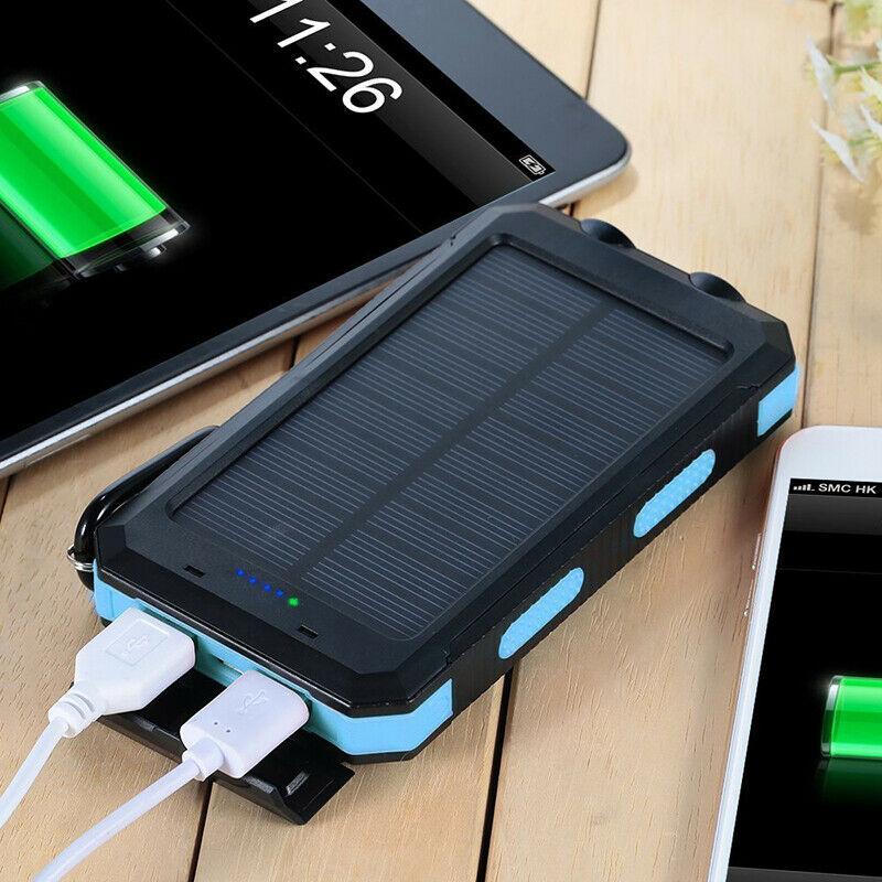 SOLARFORCE Power Bank – Wasserdichte Solar-Powerbank mit 500000mAh für Outdoor-Abenteuer