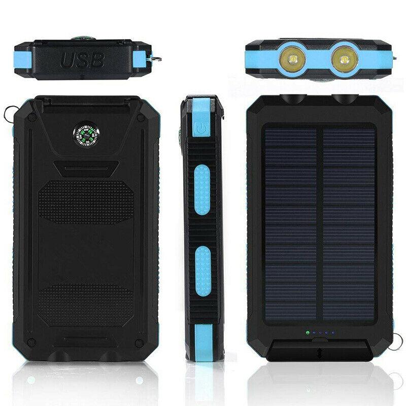 SOLARFORCE Power Bank – Wasserdichte Solar-Powerbank mit 500000mAh für Outdoor-Abenteuer