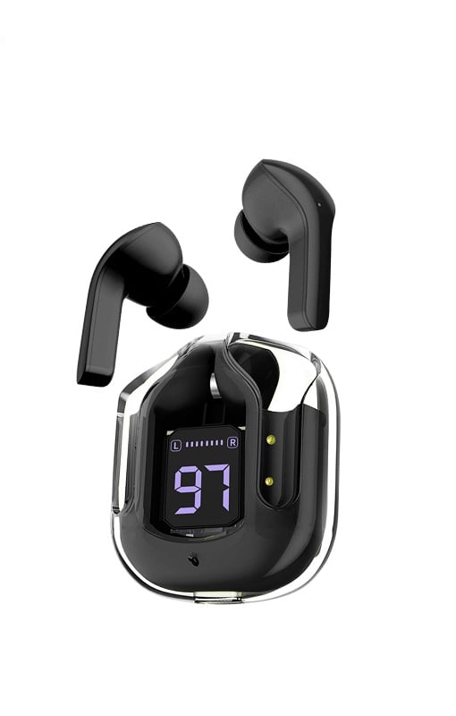 SonicPulse – Auriculares Bluetooth inalámbricos con sonido brillante y pantalla LED