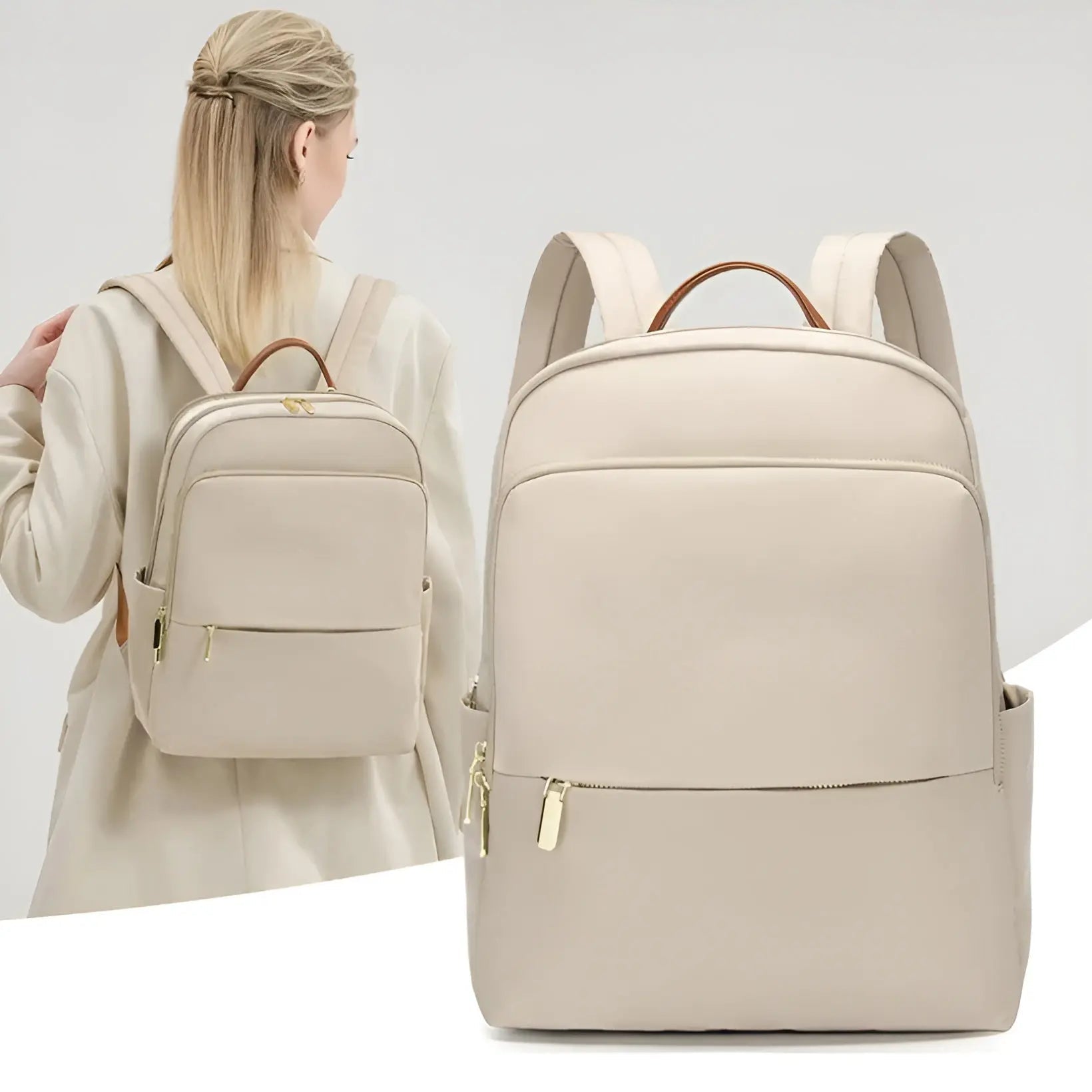 Sophia – Mochila elegante para mujer con compartimento para portátil y diseño impermeable