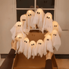 SPOOKFEST – LED Ghost Wreath for Halloween with Creepy Glow 4
