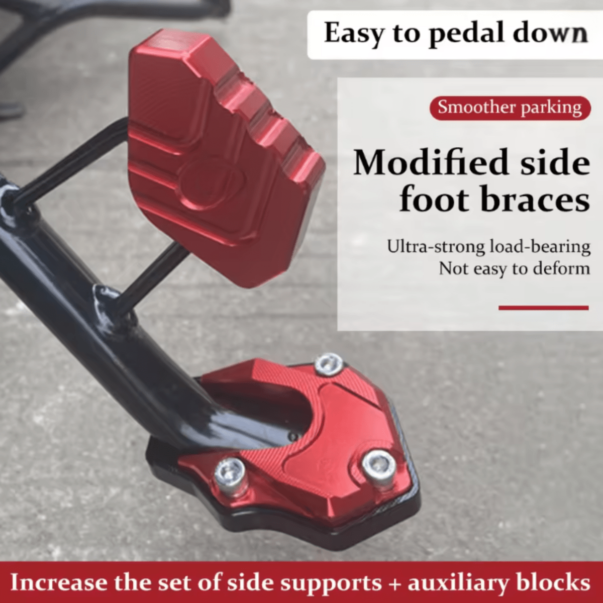 STABILISUPPORT – Anti-Sink Motorcycle Stand Pad for Stable Parking 2