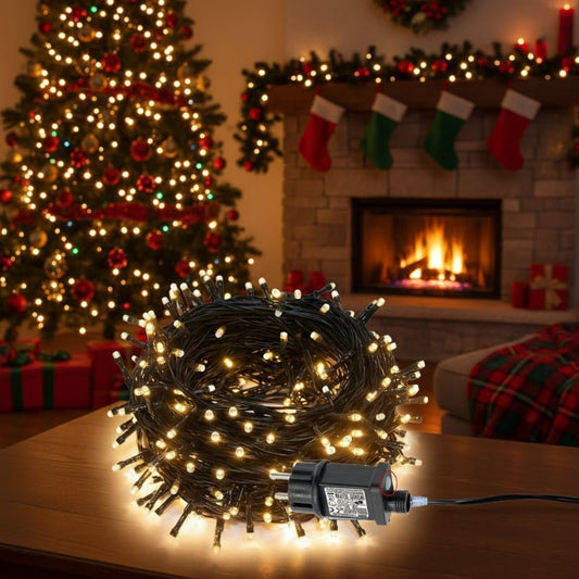 STARDRAPE - 10m Wetterfeste LED Lichterkette Außen für Festliche Weihnachtsbeleuchtung 0