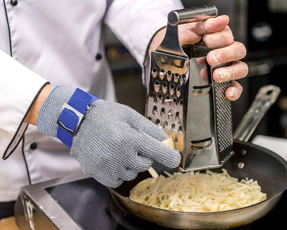 handschuhe für küchenarbeit StahlSafe Profi – Edelstahl Höchster Schnittschutz – Wohnish