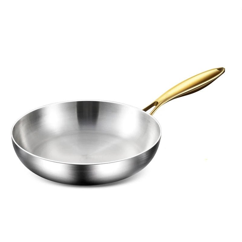 STEELTRIQ – 316 Edelstahl-Bratpfanne mit 7-Schicht-Design, 2 mm Wandstärke und Induktionskompatibilität 0