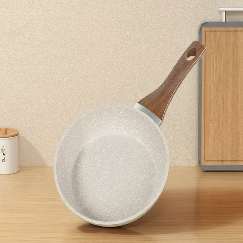 STONIQON – Tiefe Antihaftpfanne mit medizinischer Steinbeschichtung aus Edelstahl für Gas- und Induktionsherde 0