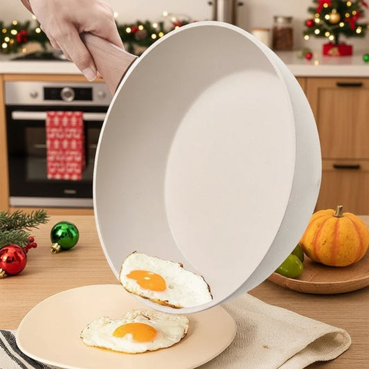 STONIQON – Tiefe Antihaftpfanne mit medizinischer Steinbeschichtung aus Edelstahl für Gas- und Induktionsherde 1