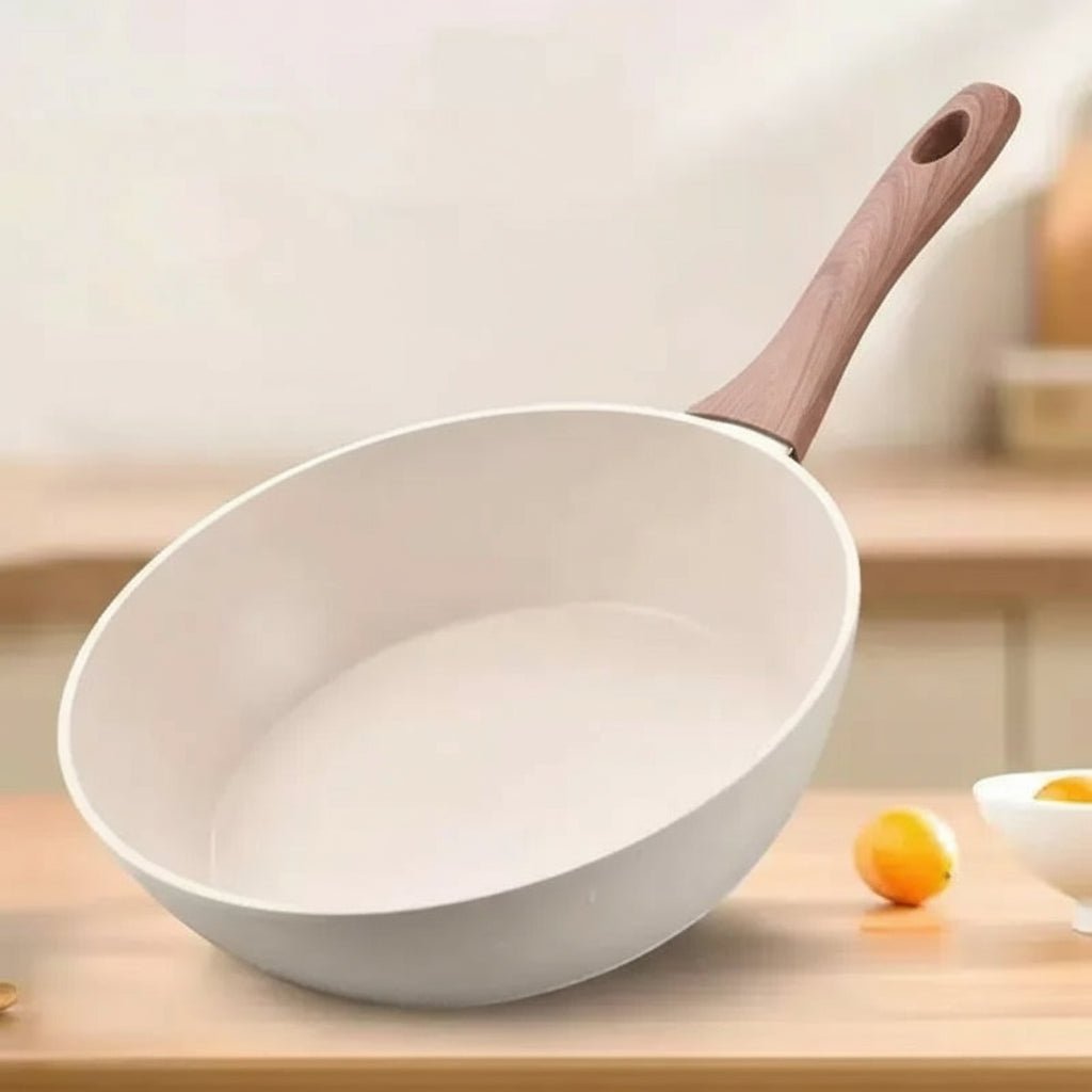 STONIQON – Tiefe Antihaftpfanne mit medizinischer Steinbeschichtung aus Edelstahl für Gas- und Induktionsherde 2