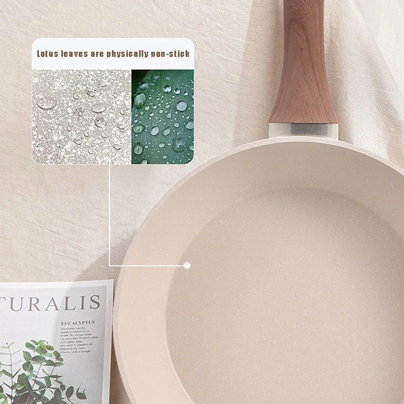 STONIQON – Tiefe Antihaftpfanne mit medizinischer Steinbeschichtung aus Edelstahl für Gas- und Induktionsherde 5