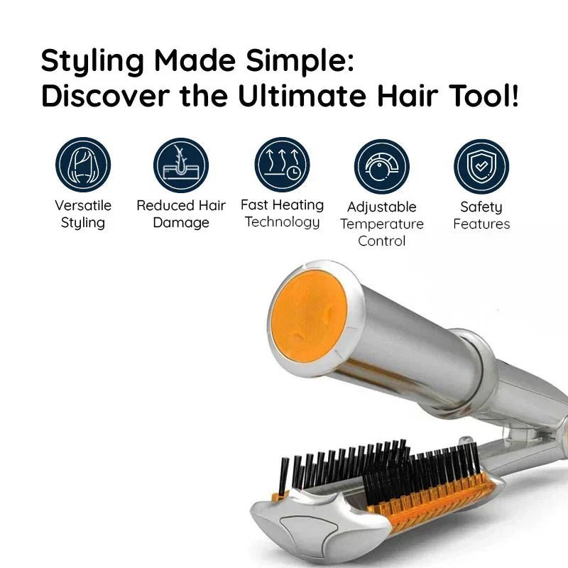 STYLEMAX – 2-in-1 Rotating Hair Brush for Effortless Styling 2