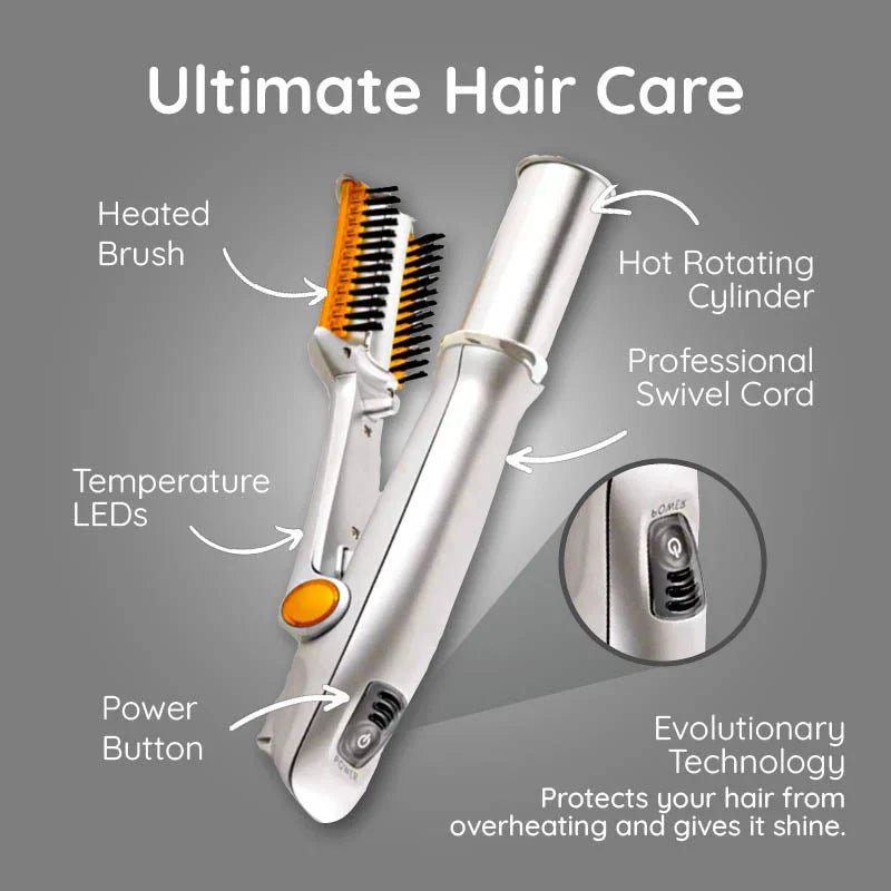 STYLEMAX – 2-in-1 Rotating Hair Brush for Effortless Styling 7