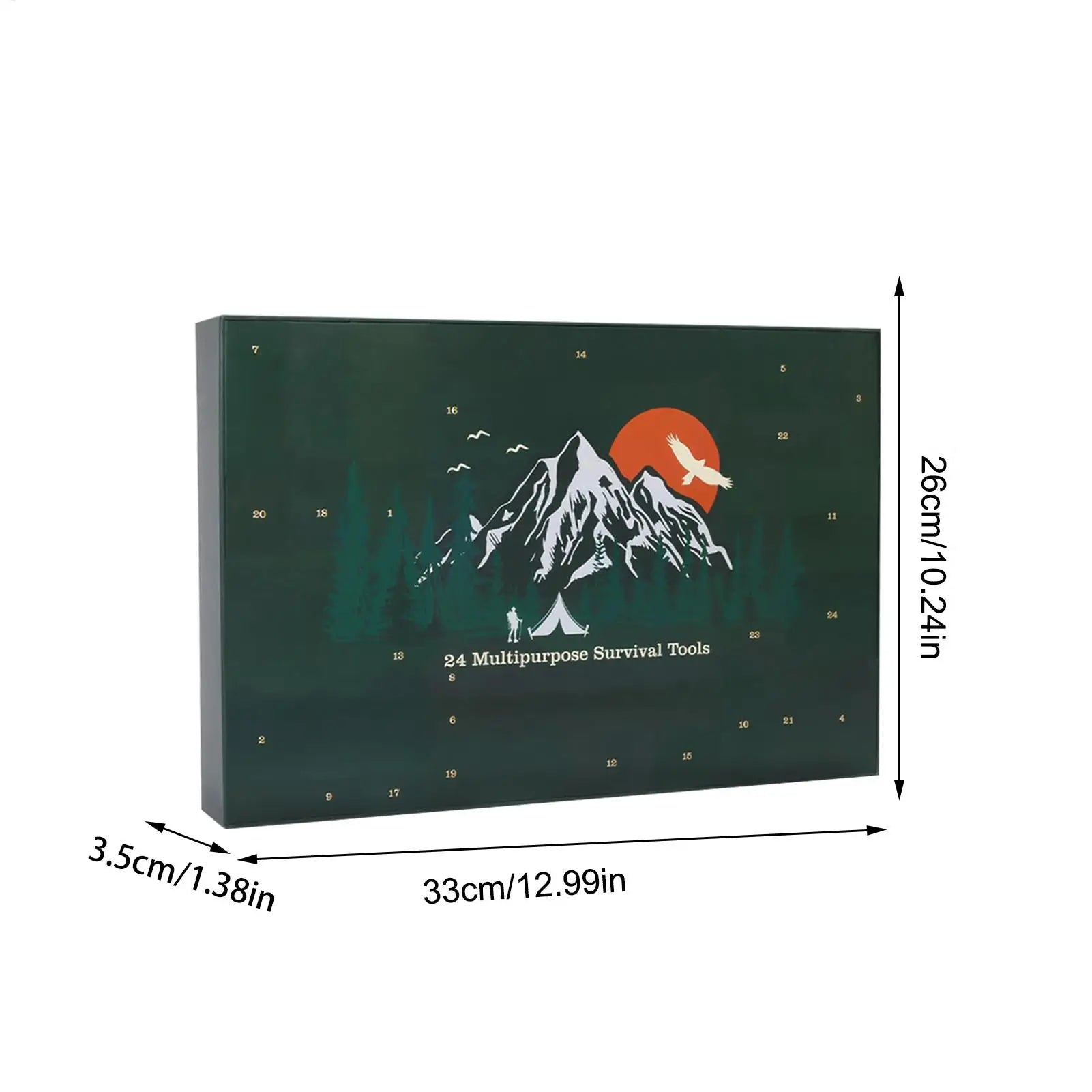 AdventureGear Adventskalender 2025 – 24 Outdoor-Werkzeuge für Männer
