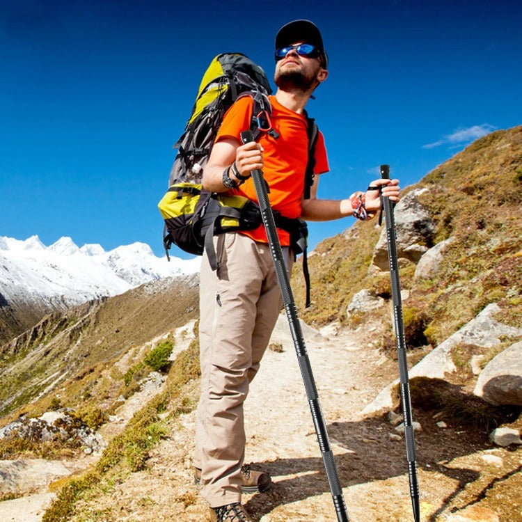SURVIVALSTAFF – Bastone da trekking pieghevole con multitool integrato