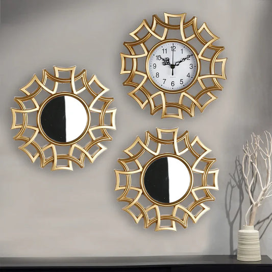 Lena - Set di orologio e specchio lussuoso