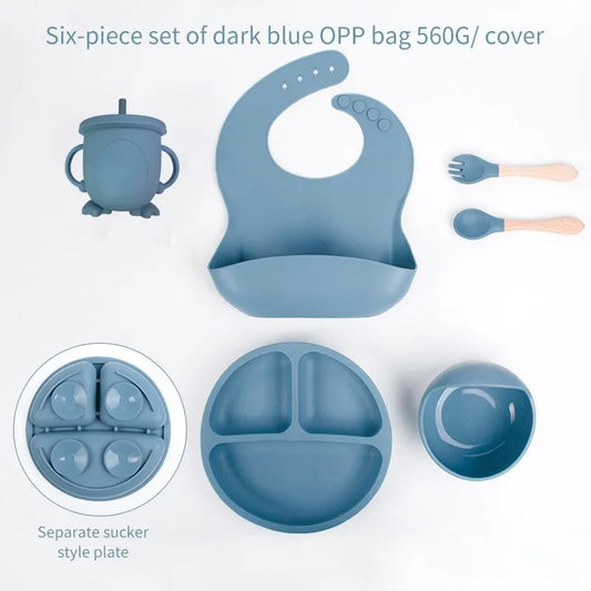 MunchMate siliconen set – 6-delige baby leer set voor stressvrij, zelfstandig eten
