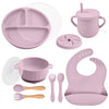 ColorMunch Ensemble Bébé – Ensemble d'apprentissage pour bébé 10 pièces, sans BPA, pour manger en toute autonomie