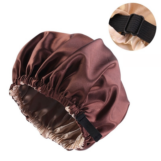 SATINGLOW – Gorra de satén lujosa para proteger el cabello durante la noche