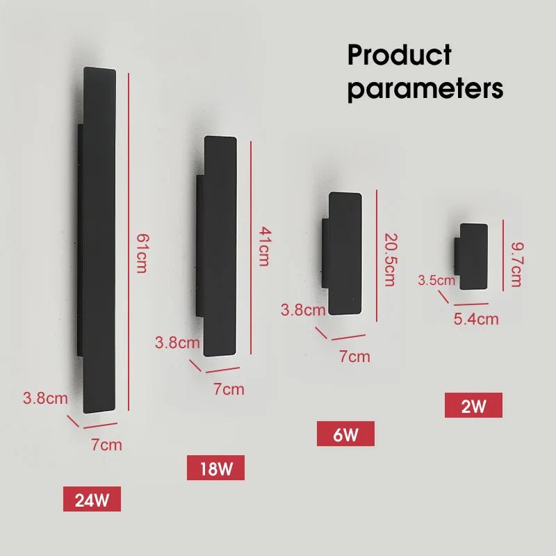 LUXDROP – Wasserdichte LED-Aluminium-Wandleuchte für Innen & Außen