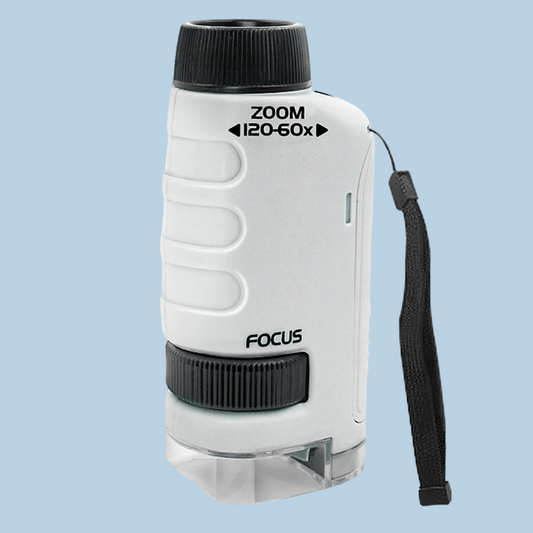 ExplorerLens – Microscope portable pour enfants – Zoom 60x–120x – Découvrir et apprendre partout