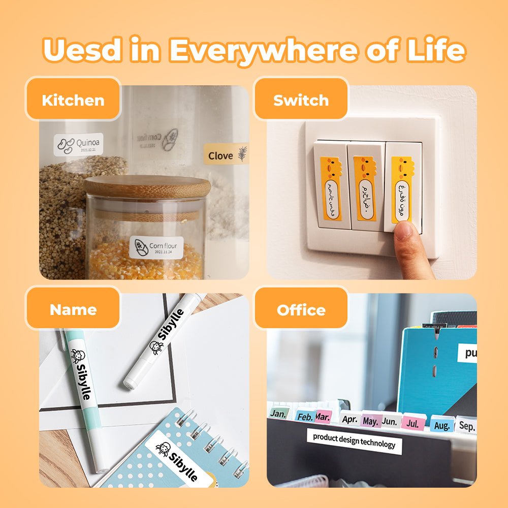LABELSYNC – Impresora portátil de etiquetas térmicas Bluetooth con batería y ancho de etiquetas de 2–4 pulgadas