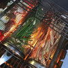 GrillCraft Drehbarer BBQ-Korb – Edelstahl für gleichmäßiges Garen-6